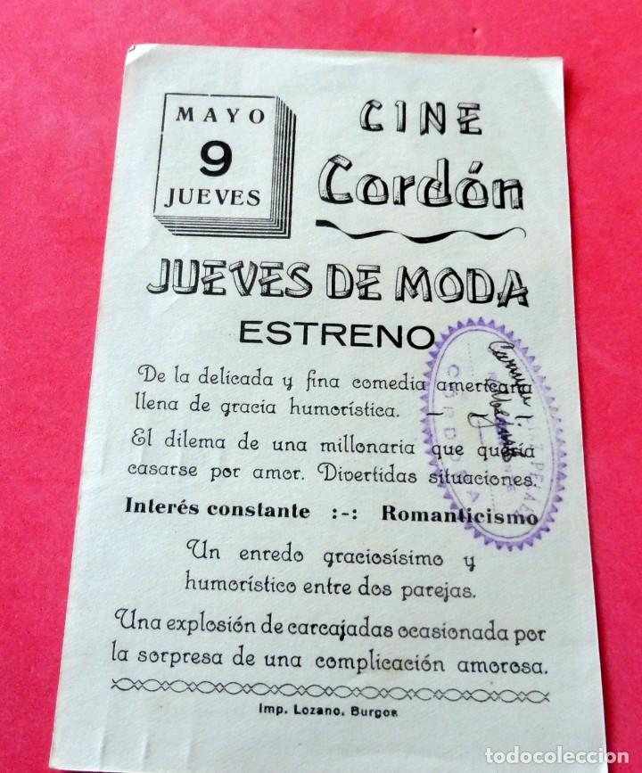 Cine: PROGRAMA DE CINE - MI ILUSI&Oacute;N ES UN MARIDO - CINE CORDON - Foto 2