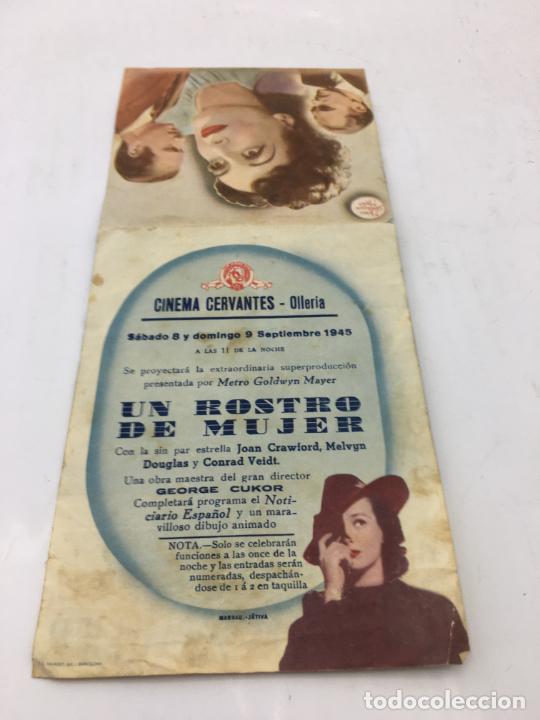 Cine: UN ROSTRO DE MUJER de George Cukor - PROGRAMA CON DOBLE - REF. FM-021 - Foto 2