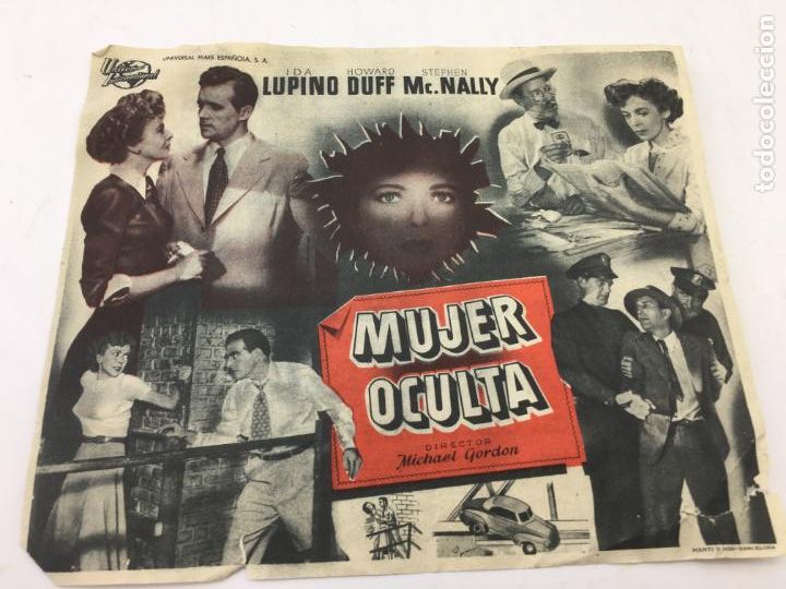 Cine: MUJER OCULTA - PROGRAMA DE CINE - REF. FM-017 - Foto 1
