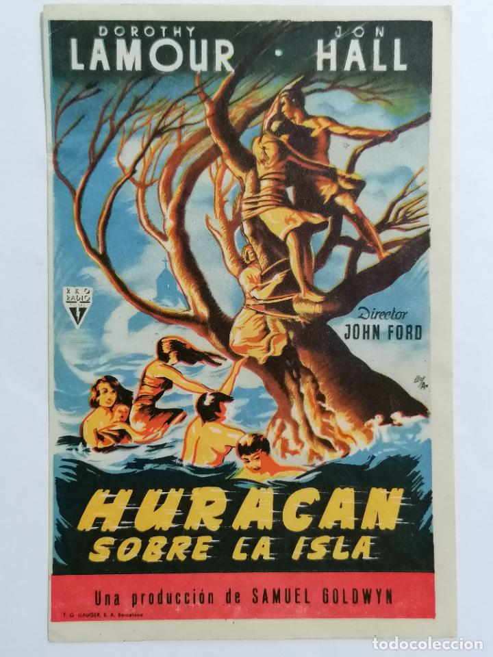 PROGRAMA DE CINE, HURACAN SOBRE LA ISLA, SIN PUBLICIDAD