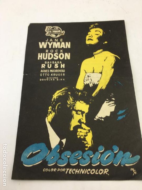 Cine: OBSESION - FOLLETO DE MANO SIN DOBLE - REF. FM-006 - Foto 1