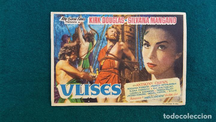 Cine: PROGRAMA DE MANO CINE ULISES (1957) CON CINE AL DORSO - Foto 1