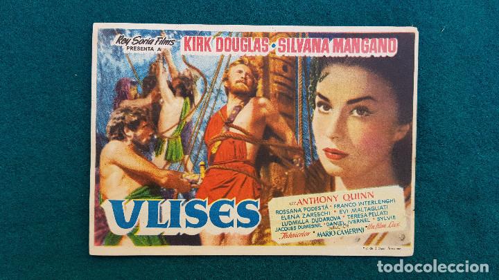 Cine: PROGRAMA DE MANO CINE ULISES (1955) CON CINE AL DORSO - Foto 1