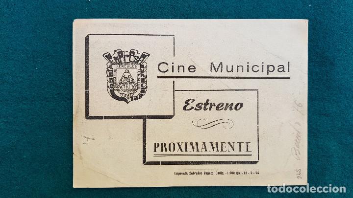 Cine: PROGRAMA DE MANO CINE ULISES (1955) CON CINE AL DORSO - Foto 2