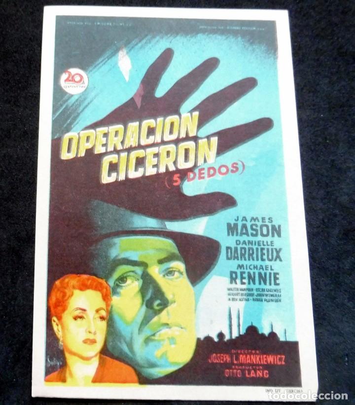 Cine: PROGRAMA DE CINE - OPERACI&Oacute;N CICERON - CINE CARMEN DE PALAM&Oacute;S - Foto 1