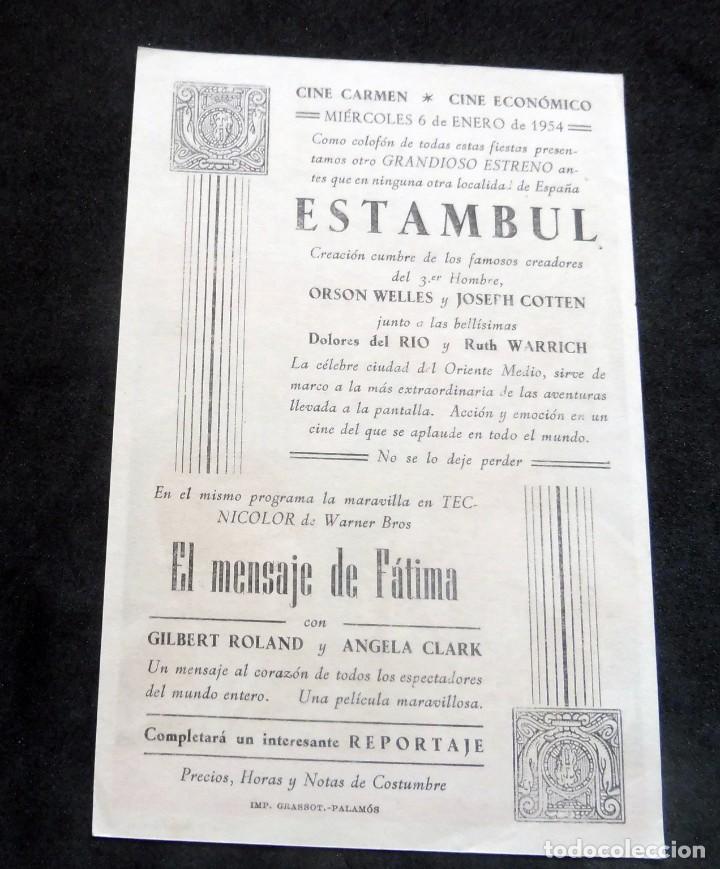 Cine: PROGRAMA DE CINE - ORSON WELLES EN ESTAMBUL - CINE CARMEN DE PALAM&Oacute;S - Foto 2