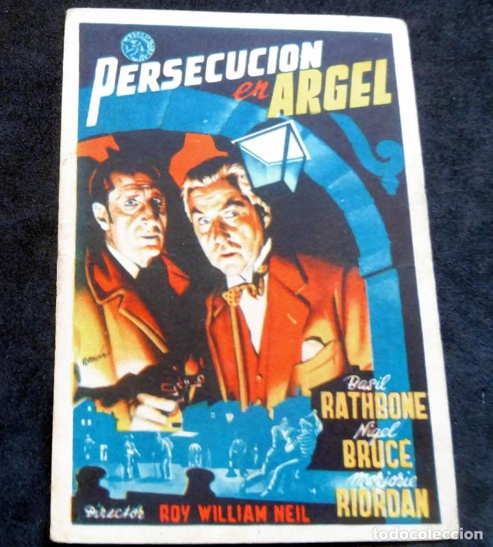 Cine: PROGRAMA DE CINE - PERSECUCI&Oacute;N EN ARGEL - TEATRO LEMOS - Foto 1