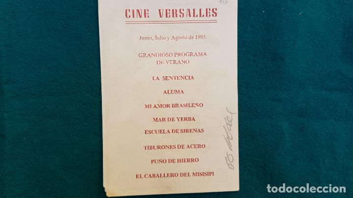 Cine: PROGRAMA DE MANO CINE LA ULTIMA CARGA (1985) CON CINE AL DORSO - Foto 3