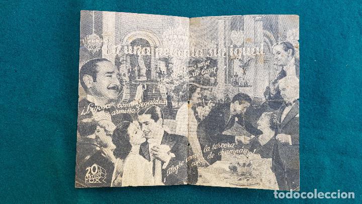 Cine: PROGRAMA DE MANO CINE CAFE METROPOL (1942) CON CINE AL DORSO - Foto 2