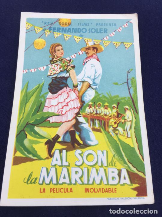 Cine: AL SON DE LA MARIMBA CON FERMANDO SOLER - FOLLETO DE MANO SENCILLO - REF. FM-059 - Foto 1
