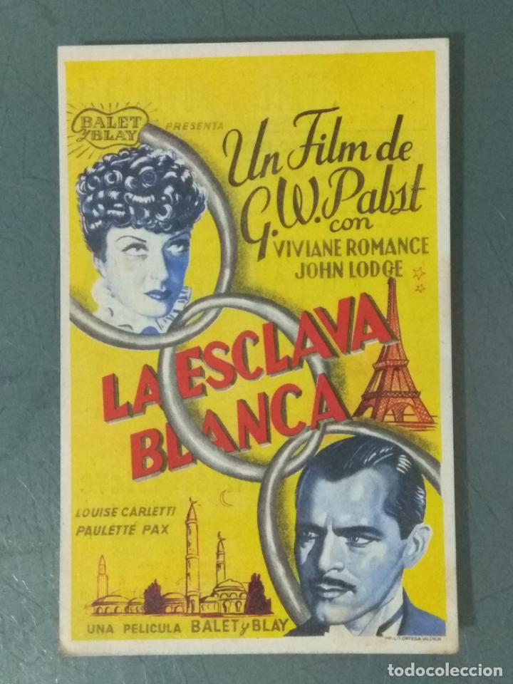 Cine: LA ESCLAVA BLANCA - PROGRAMA DE CINE SENCILLO - Foto 1