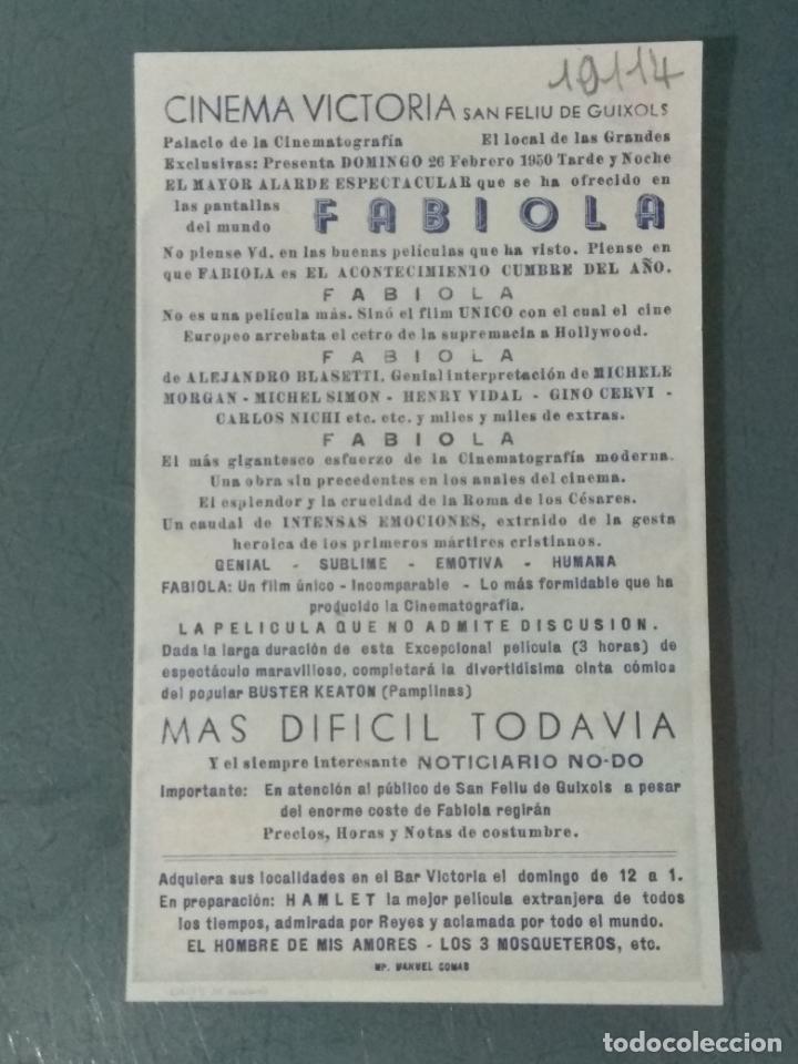 Cine: FABIOLA - PROGRAMA DE CINE SENCILLO - Foto 2