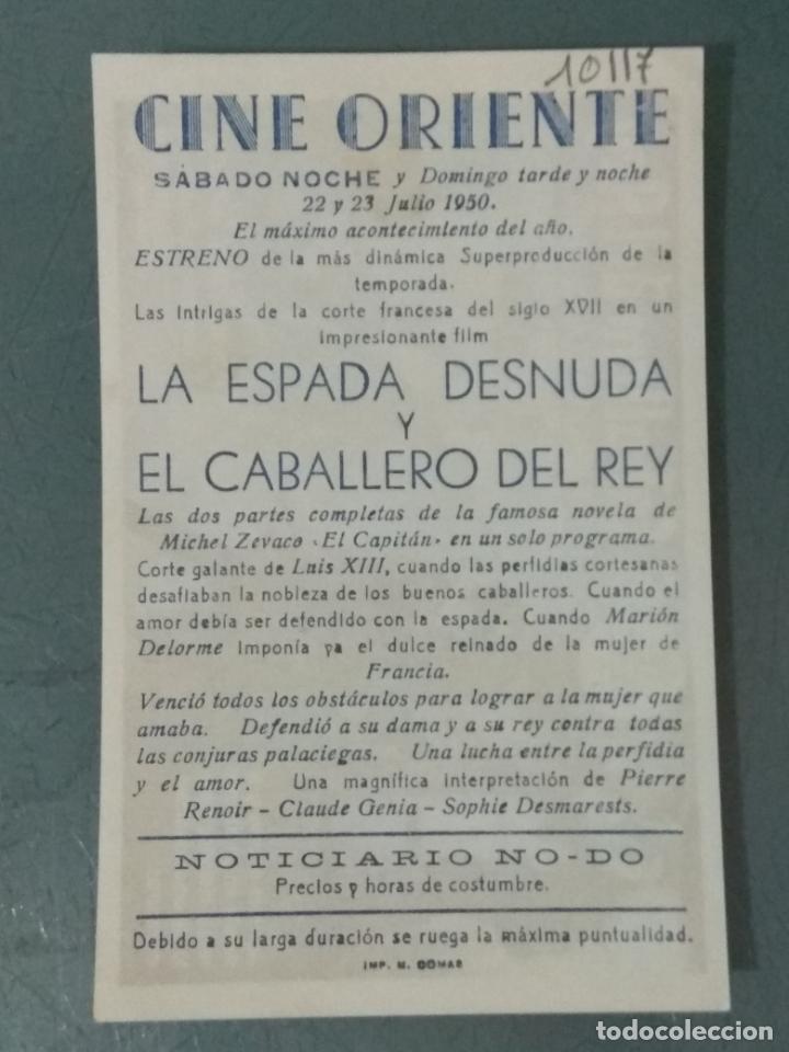 Cine: EL CABALLERO DEL REY - PROGRAMA DE CINE SENCILLO - Foto 2