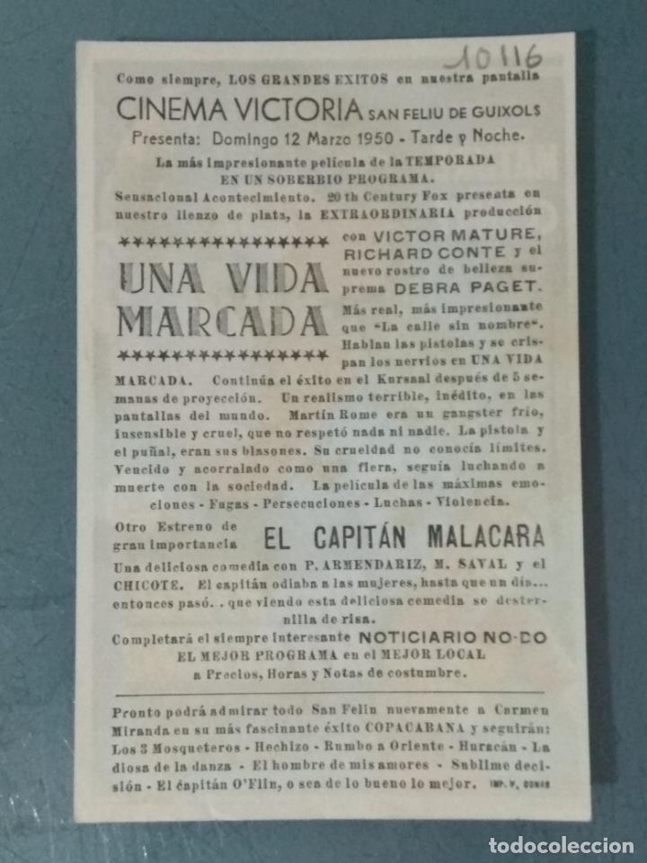 Cine: UNA VIDA MARCADA - PROGRAMA DE CINE SENCILLO - Foto 2