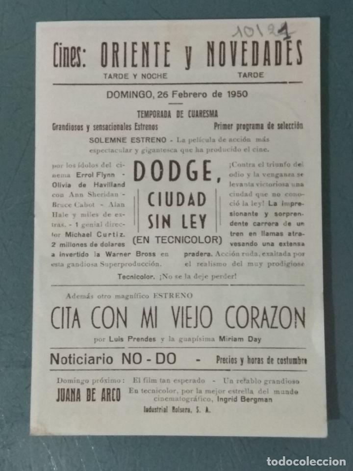 Cine: DODGE CIUDAD SIN LEY - PROGRAMA DE CINE SENCILLO - Foto 2