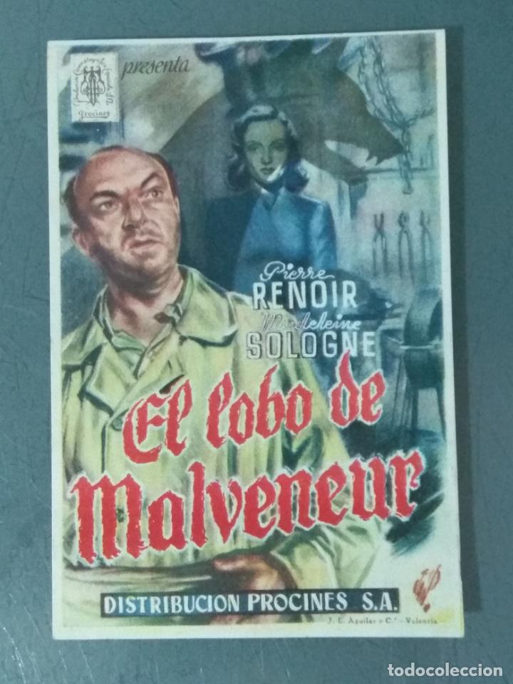 Cine: EL LOBO DE MALVENEUR - PROGRAMA DE CINE SENCILLO - Foto 1
