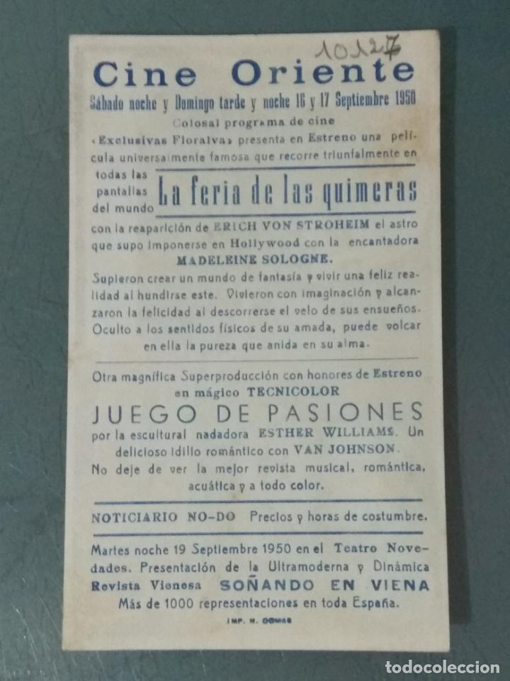 Cine: LA FERIA DE LAS QUIMERAS - PROGRAMA DE CINE SENCILLO - Foto 2