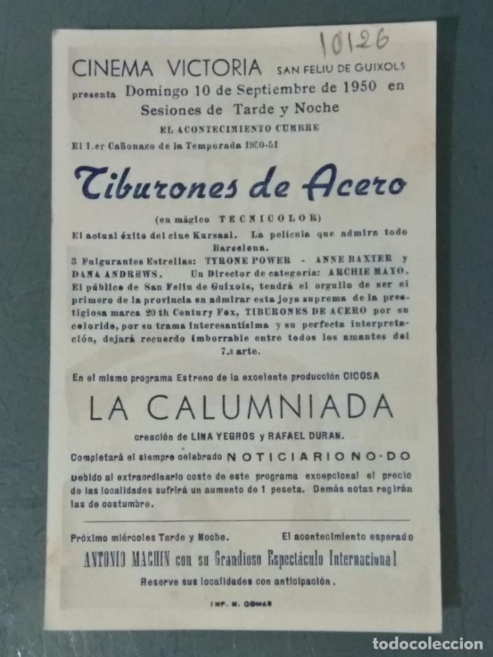 Cine: TIBURONES DE ACERO - PROGRAMA DE CINE SENCILLO - Foto 2