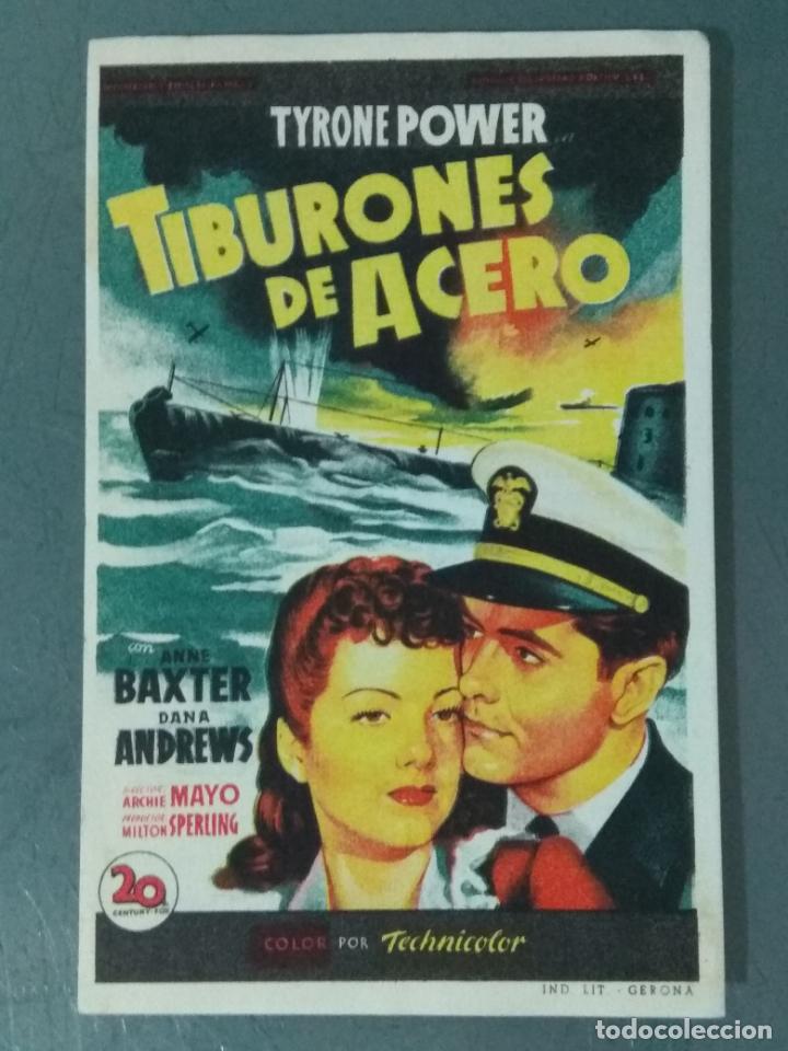 Cine: TIBURONES DE ACERO - PROGRAMA DE CINE SENCILLO - Foto 1