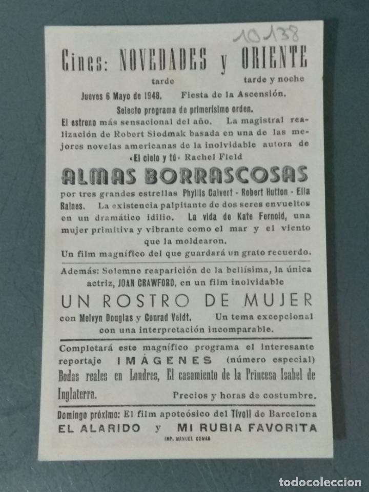 Cine: ALMAS BORRASCOSAS - PROGRAMA DE CINE SENCILLO - Foto 2
