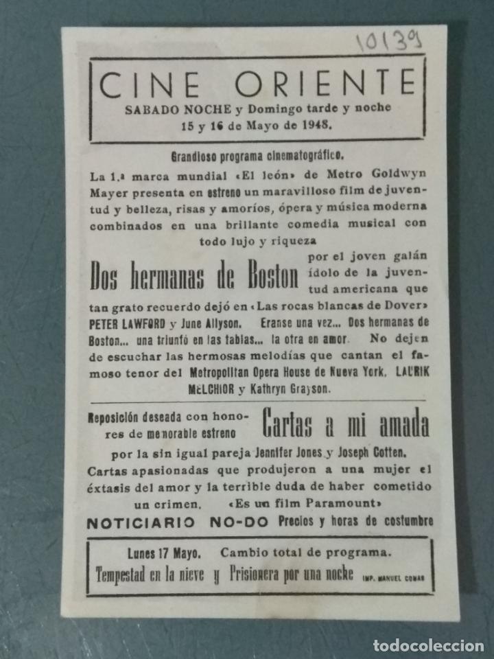 Cine: DOS HERMANAS DE BOSTON - PROGRAMA DE CINE SENCILLO - Foto 2