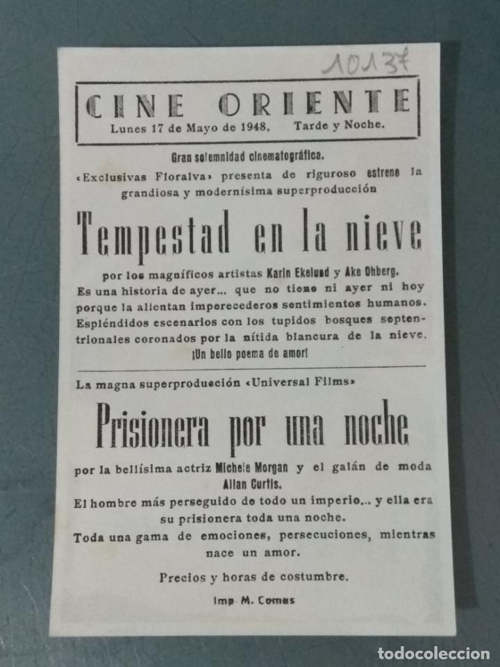 Cine: TEMPESTAD EN LA NIEVE - PROGRAMA DE CINE SENCILLO - Foto 2