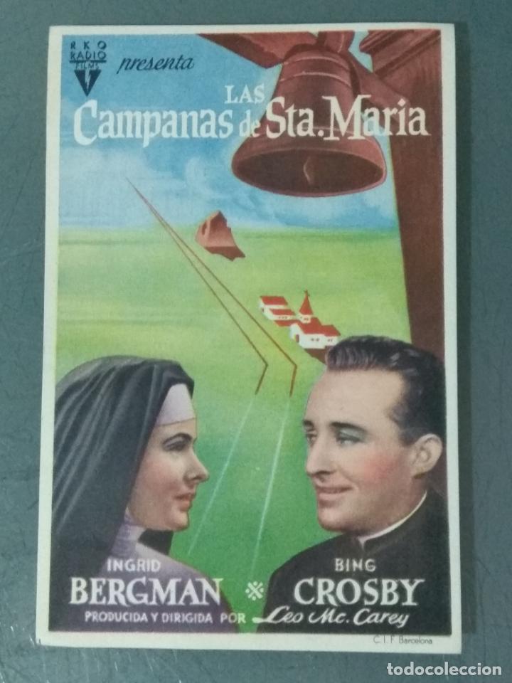 Cine: LAS CAMPANAS DE SANTA MARIA - PROGRAMA DE CINE SENCILLO - Foto 1