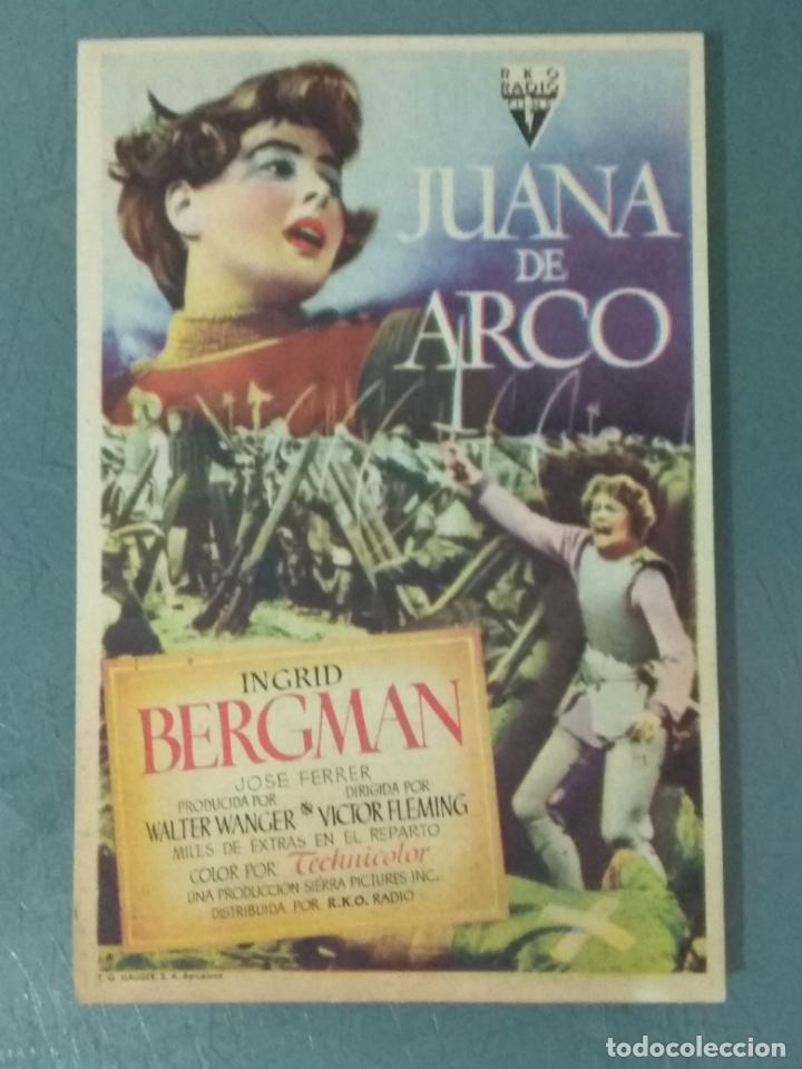 Cine: JUANA DE ARCO - PROGRAMA DE CINE SENCILLO - Foto 1