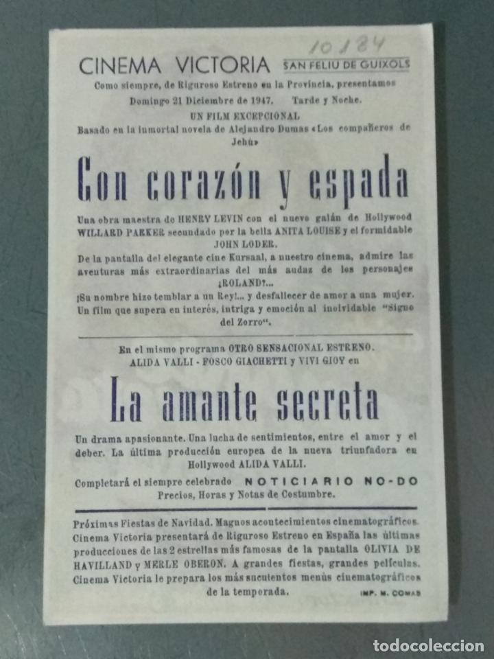 Cine: AMANTE SECRETA - PROGRAMA DE CINE SENCILLO - Foto 2