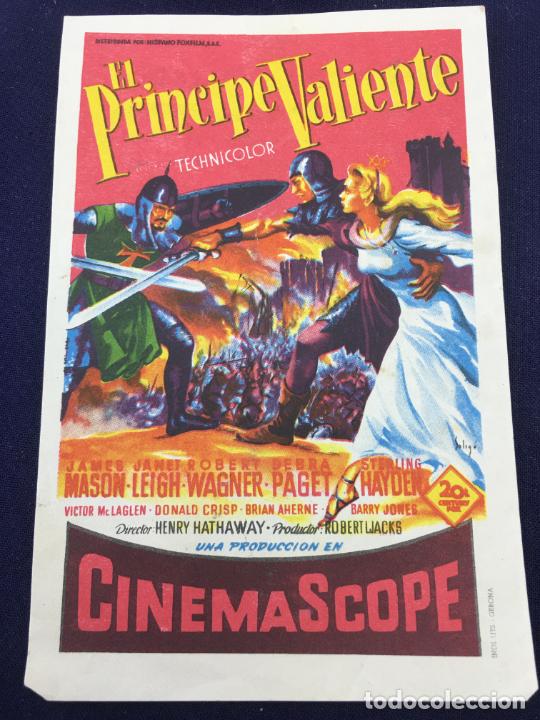 Cinema: EL PRINCIPE VALIENTE - CINEMASCOPE - FOLLETO DE MANO SENCILLO - REF. FM-117
