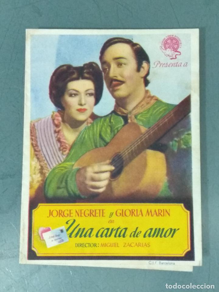 Cine: UNA CARTA DE AMOR - PROGRAMA DE CINE DOBLE - Foto 1
