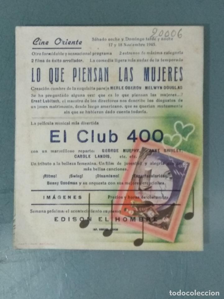 Cine: LO QUE PIENSAN LAS MUJERES - PROGRAMA DE CINE DOBLE - Foto 3