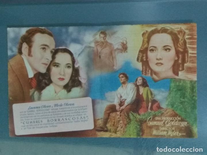 Cine: CUMBRES BORRASCOSAS - PROGRAMA DE CINE DOBLE - Foto 2