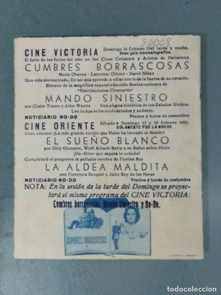 Cine: CUMBRES BORRASCOSAS - PROGRAMA DE CINE DOBLE - Foto 3