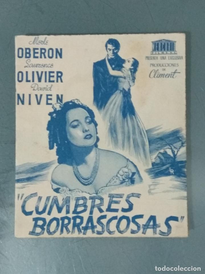 Cine: CUMBRES BORRASCOSAS - PROGRAMA DE CINE DOBLE - Foto 1