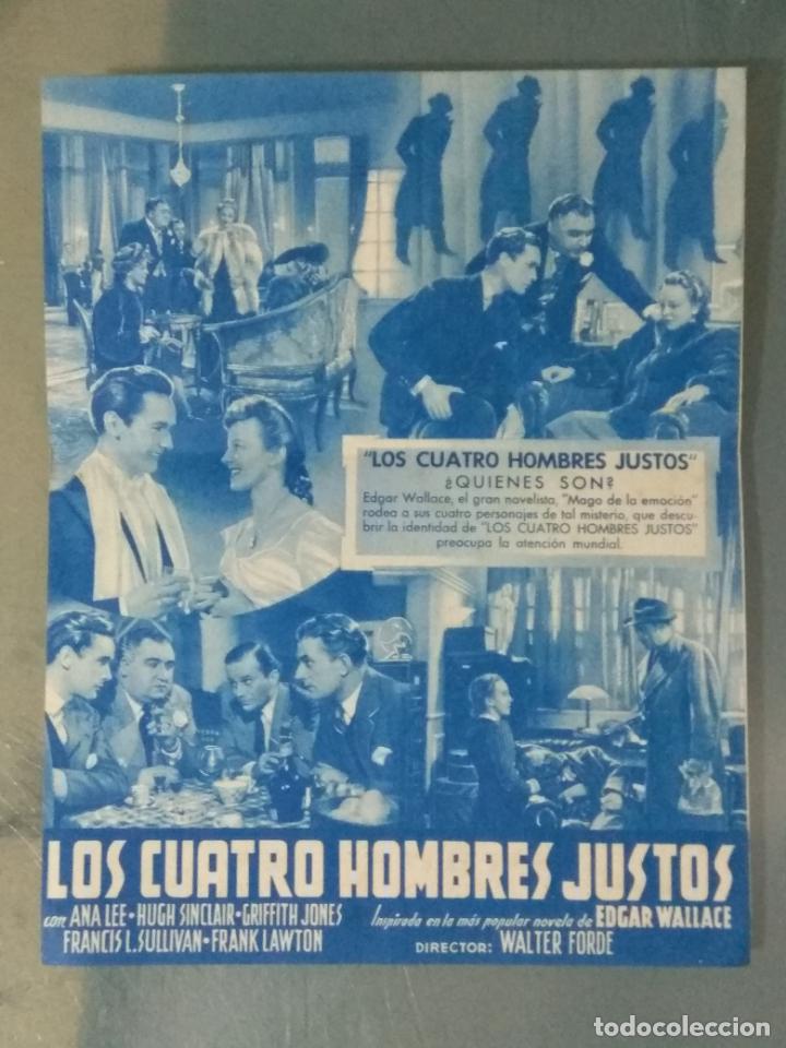 Cine: LOS CUATRO HOMBRES JUSTOS - PROGRAMA DE CINE DOBLE - Foto 2
