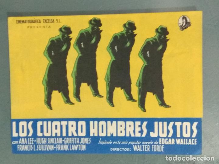 Cine: LOS CUATRO HOMBRES JUSTOS - PROGRAMA DE CINE DOBLE - Foto 1