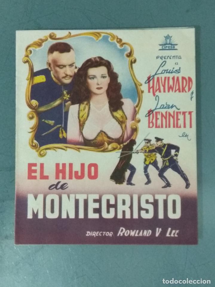 Cine: EL HIJO DE MONTECRISTO - PROGRAMA DE CINE DOBLE - Foto 1