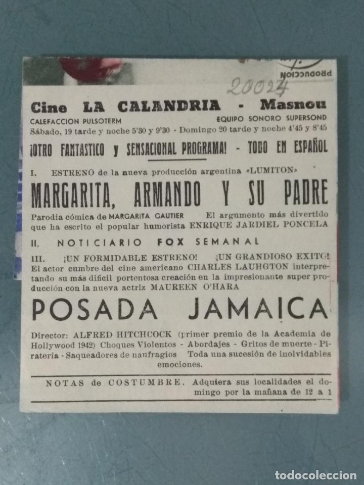 Cine: MARGARITA, ARMANDO Y SU PADRE - PROGRAMA DE CINE DOBLE - Foto 3