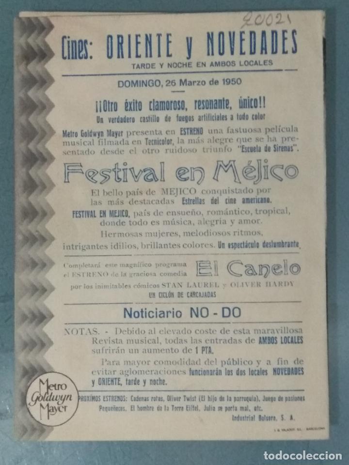 Cine: FESTIVAL EN MEJICO - PROGRAMA DE CINE DOBLE - Foto 3