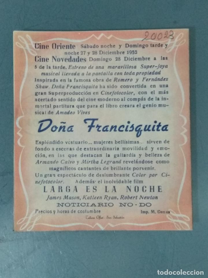 Cine: DO&Ntilde;A FRANCISQUITA - PROGRAMA DE CINE DOBLE - Foto 3