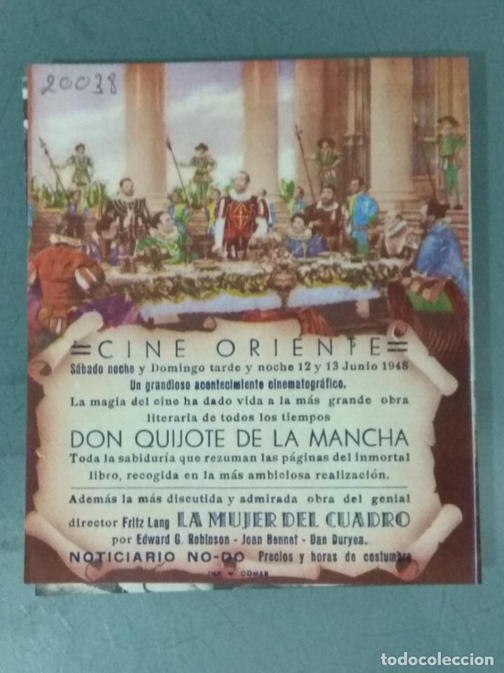 Cine: DON QUIJOTE DE LA MANCHA - PROGRAMA DE CINE DOBLE - Foto 3