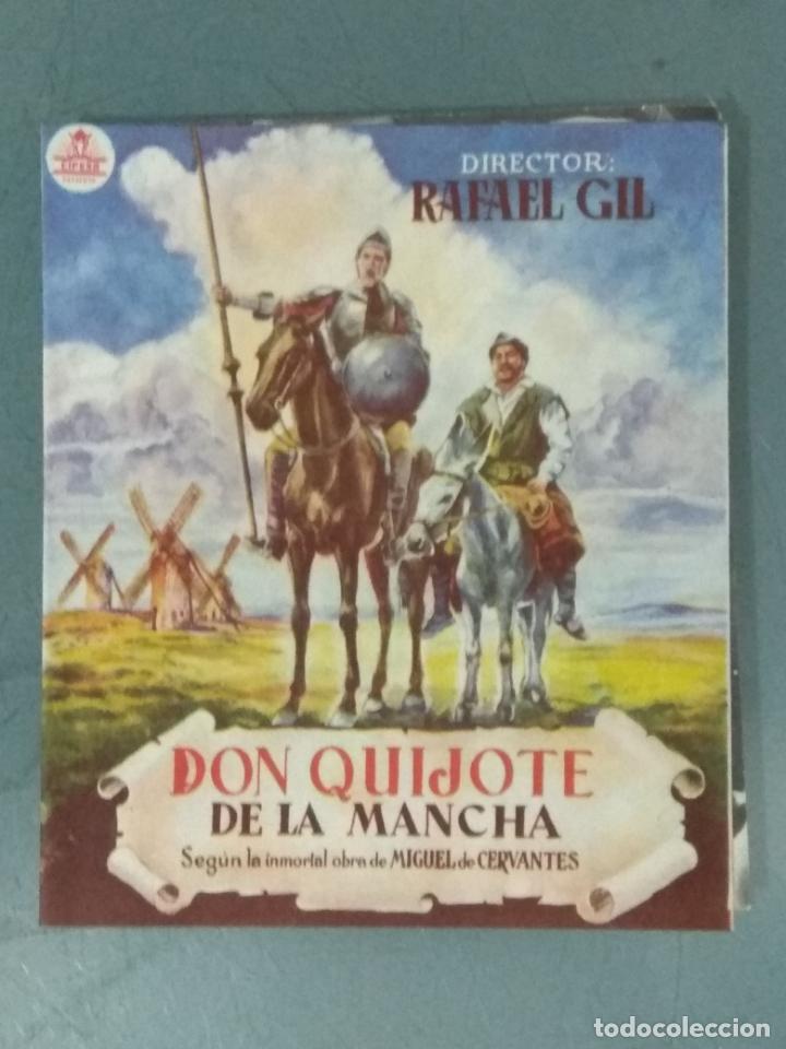 Cine: DON QUIJOTE DE LA MANCHA - PROGRAMA DE CINE DOBLE - Foto 1