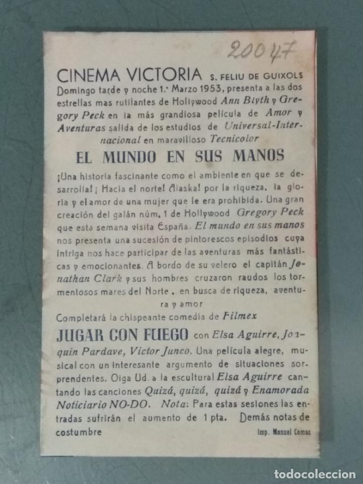 Cine: EL MUNDO EN SUS MANOS - PROGRAMA DE CINE DOBLE - Foto 3