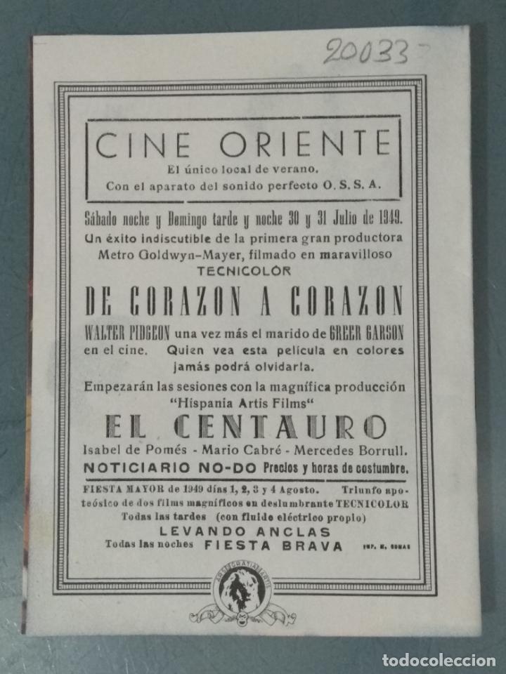 Cine: DE CORAZON A CORAZON - PROGRAMA DE CINE DOBLE - Foto 3