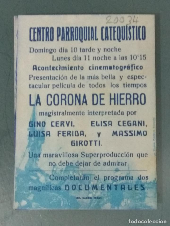 Cine: LA CORONA DE HIERRO - PROGRAMA DE CINE DOBLE - Foto 3