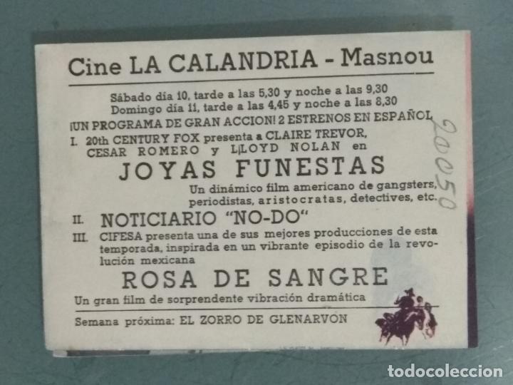 Cine: ROSA DE SANGRE - PROGRAMA DE CINE DOBLE - Foto 3