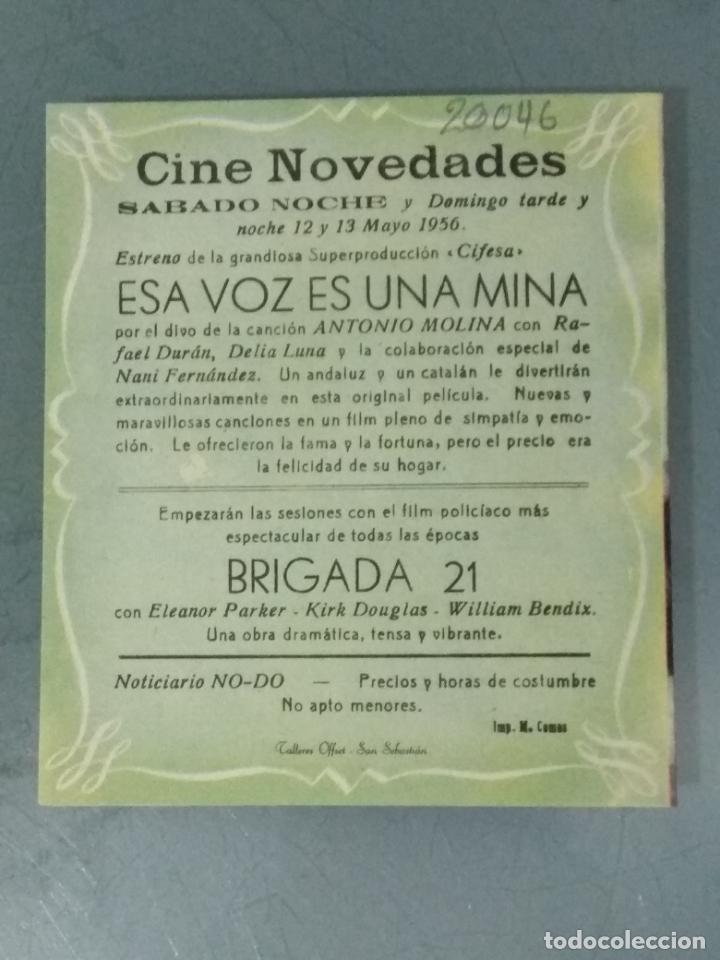 Cine: ESA VOZ ES UNA MINA - PROGRAMA DE CINE DOBLE - Foto 3