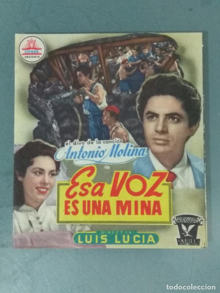 Cine: ESA VOZ ES UNA MINA - PROGRAMA DE CINE DOBLE - Foto 1