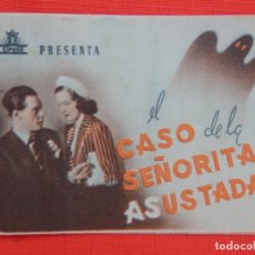 Cine: EL CASO DE LA SEÑORITA ASUSTADA, DOBLE EXCTE. ESTADO, MARIOS GORING, CON PUBLI C. GARCILASO 1946. Lote 222926127